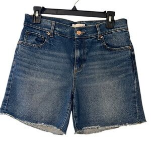 LOFT Dark Blue Jean Cutoff High Rise Shorts Size 26/2